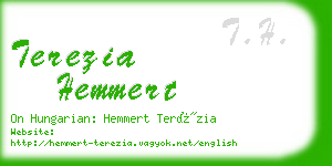 terezia hemmert business card